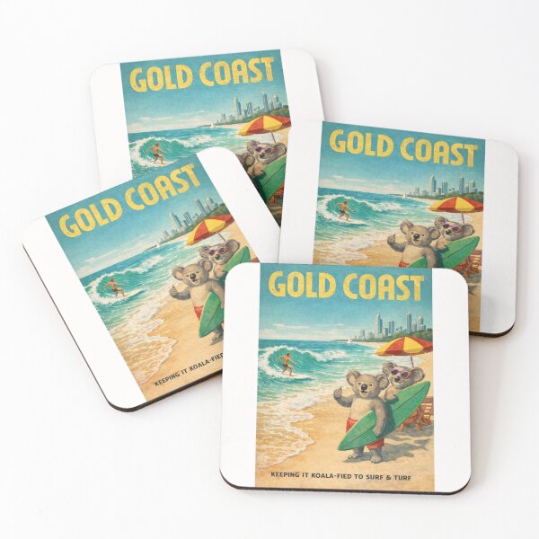 Item preview, Gold Coast Surfers Paradise Skyline and Pacific Ocean Beaches designed and sold by Places On Earth.