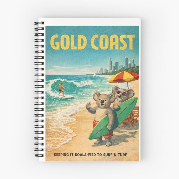Item preview, Gold Coast Surfers Paradise Skyline and Pacific Ocean Beaches designed and sold by Places On Earth.