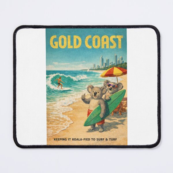 Item preview, Gold Coast Surfers Paradise Skyline and Pacific Ocean Beaches designed and sold by Places On Earth.