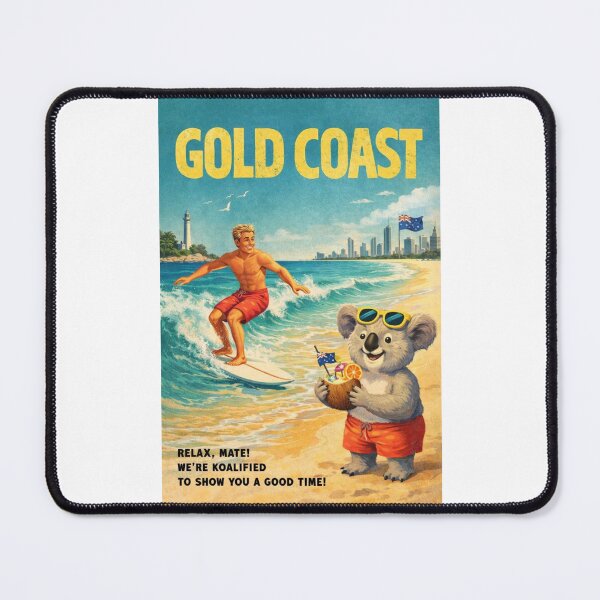 Item preview, Gold Coast Surfers Paradise Beaches and Queensland Coastal Skyline designed and sold by Places On Earth.