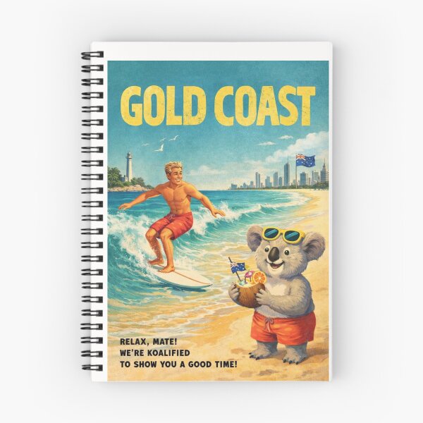 Item preview, Gold Coast Surfers Paradise Beaches and Queensland Coastal Skyline designed and sold by Places On Earth.