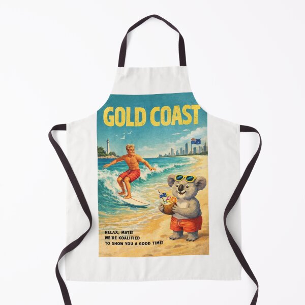 Item preview, Gold Coast Surfers Paradise Beaches and Queensland Coastal Skyline designed and sold by Places On Earth.