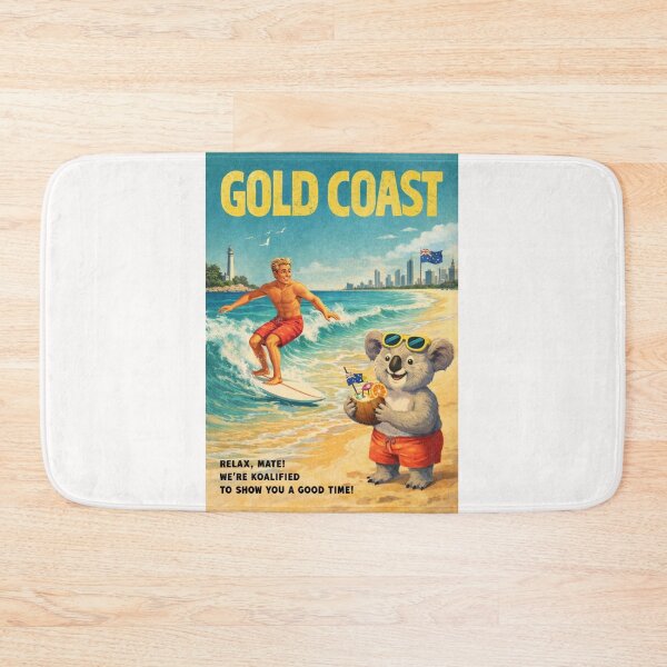 Item preview, Gold Coast Surfers Paradise Beaches and Queensland Coastal Skyline designed and sold by Places On Earth.