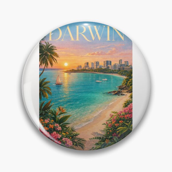 Item preview, Darwin Northern Territory Waterfront Sunset at Mindil Beach and Cullen Bay Marina designed and sold by Places On Earth.