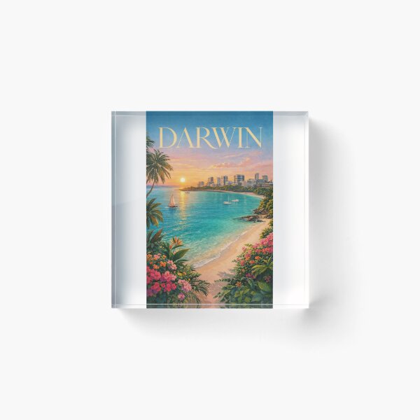 Item preview, Darwin Northern Territory Waterfront Sunset at Mindil Beach and Cullen Bay Marina designed and sold by Places On Earth.