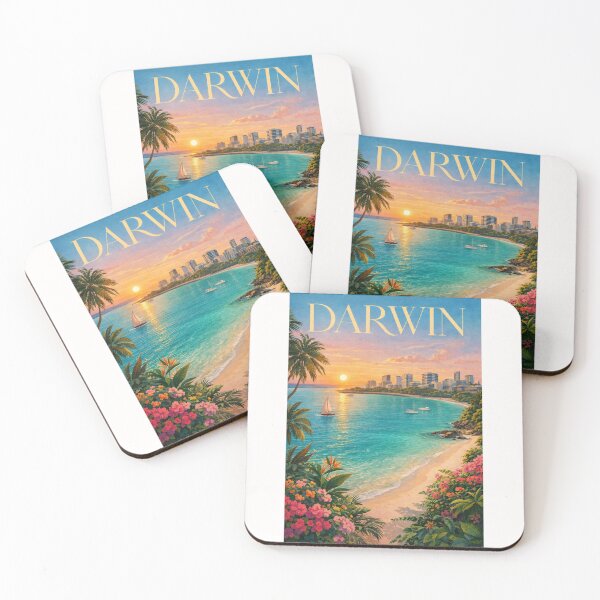 Item preview, Darwin Northern Territory Waterfront Sunset at Mindil Beach and Cullen Bay Marina designed and sold by Places On Earth.