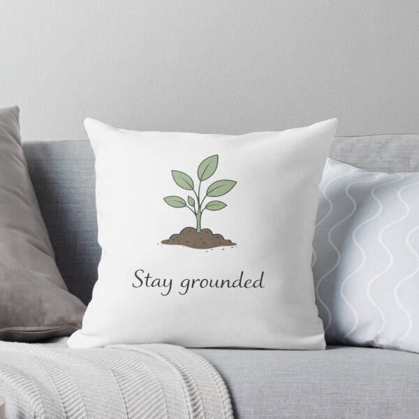 Item preview, Stay Grounded – Minimalist Botanical Motivation Illustration designed and sold by VeroChaos.