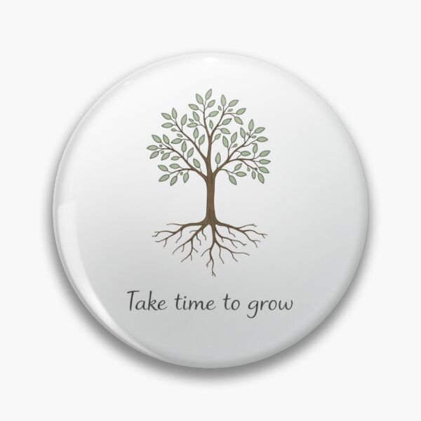 Item preview, Take Time to Grow – Minimalist Botanical Motivation Illustration designed and sold by VeroChaos.