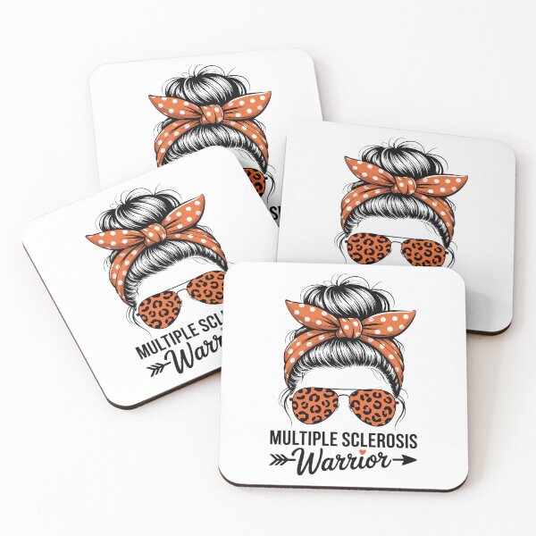 Item preview, MS Warrior Messy Bun - Multiple Sclerosis Awareness designed and sold by Formatage.