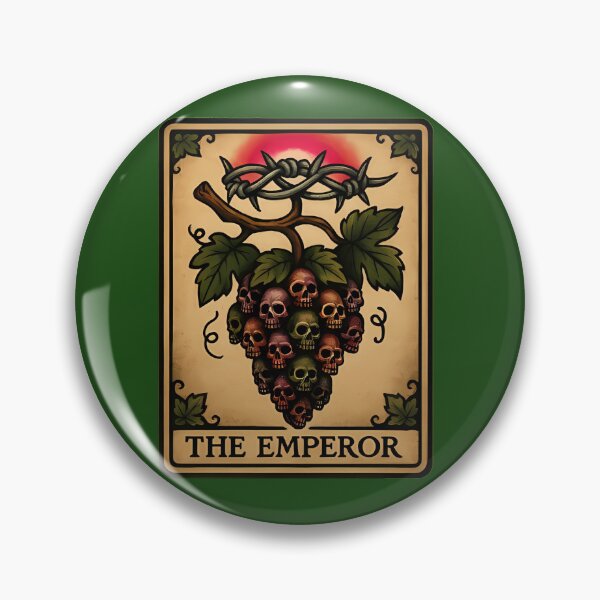 Item preview, The Emperor Tarot Card - Skull Grape Cluster Edition designed and sold by MrVisnjan.