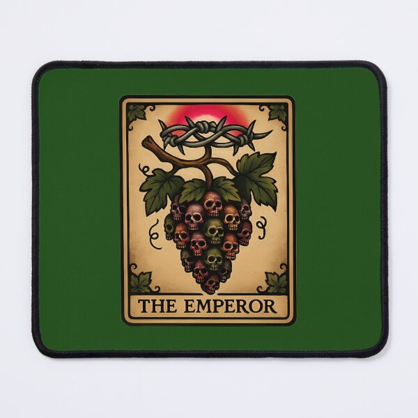 Item preview, The Emperor Tarot Card - Skull Grape Cluster Edition designed and sold by MrVisnjan.