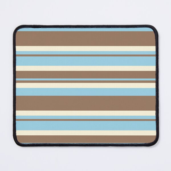 Item preview, Cute Brown Blue Stripe Pattern designed and sold by kindacute-shop.