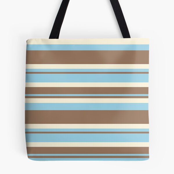 Item preview, Cute Brown Blue Stripe Pattern designed and sold by kindacute-shop.
