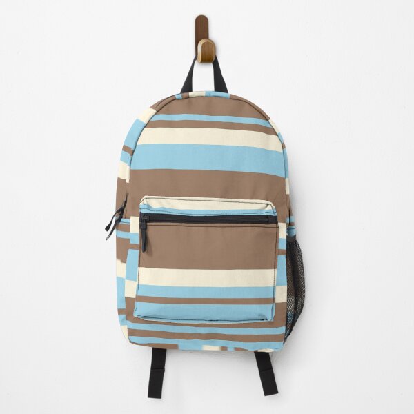 Item preview, Cute Brown Blue Stripe Pattern designed and sold by kindacute-shop.