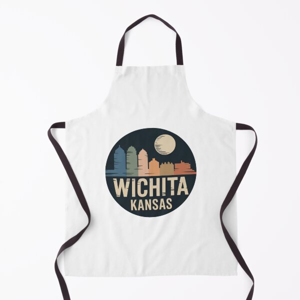 Item preview, Wichita Kansas: Multicolor Skyline Textured Moon designed and sold by CircinusStore.