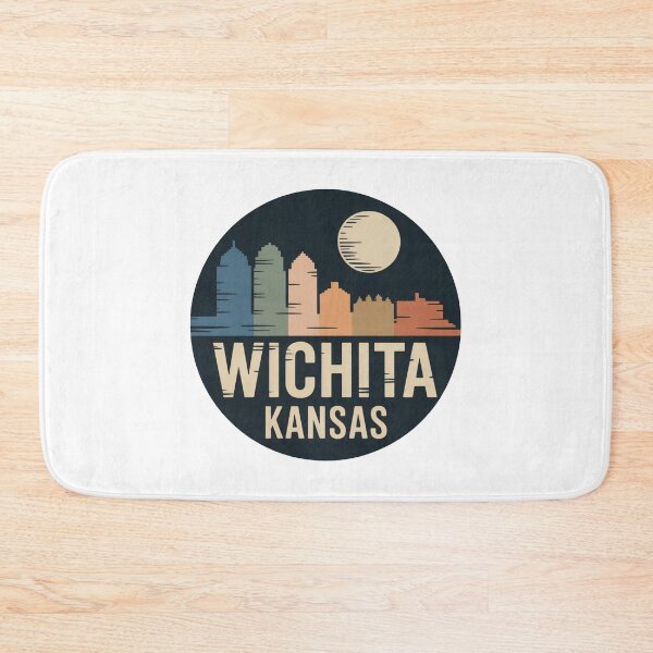 Item preview, Wichita Kansas: Multicolor Skyline Textured Moon designed and sold by CircinusStore.