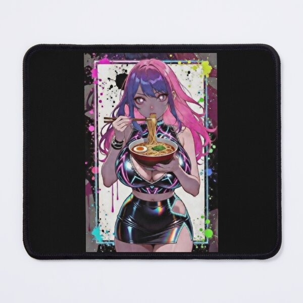 Item preview, Anime Girl Eating Ramen designed and sold by BoopsShop.