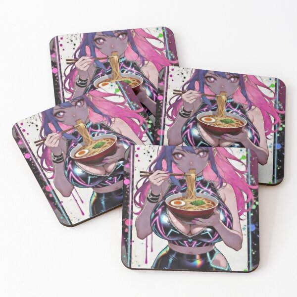 Item preview, Anime Girl Eating Ramen designed and sold by BoopsShop.