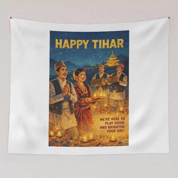 Item preview, Kathmandu Valley Tihar Festival near Bhaktapur Durbar Square and Boudhanath Stupa designed and sold by Aryabek.