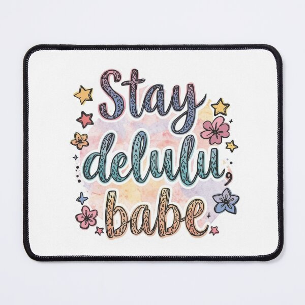 Item preview, Stay Delulu babie quotes meme stickers| Delulu Is The Solulu Sticker | Funny Meme Aesthetic | In My Delulu Era 2026 | Kpop Delusional overthinking manVibes v13 designed and sold by CosmicNook1.