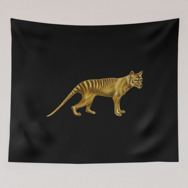 Item preview, Vintage Thylacine Tasmanian Tiger Zoology Art designed and sold by syxiamispn39.