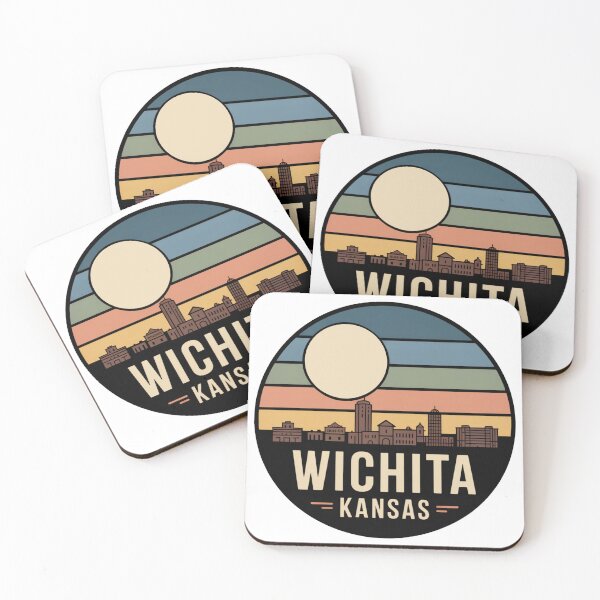 Item preview, Wichita, KS: Muted Stripes Detailed Cityscape designed and sold by CircinusStore.