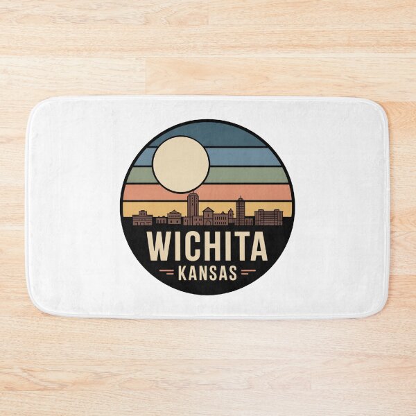 Item preview, Wichita, KS: Muted Stripes Detailed Cityscape designed and sold by CircinusStore.