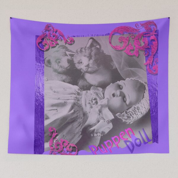 Item preview, Vintage Sleepy Doll with Cat and Bear Toy (by ACCI) designed and sold by VanyssaGraphics.