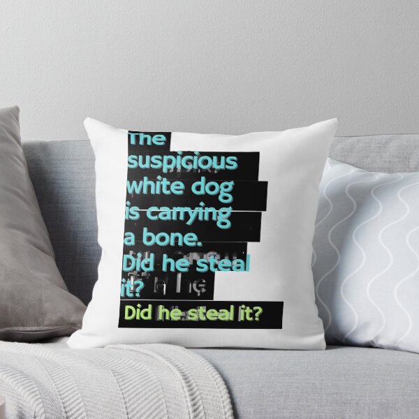 Item preview, "The White Dog’s Heist: Typographic Suspicion" designed and sold by Dzblack.