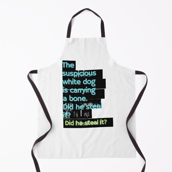 Item preview, "The White Dog’s Heist: Typographic Suspicion" designed and sold by Dzblack.