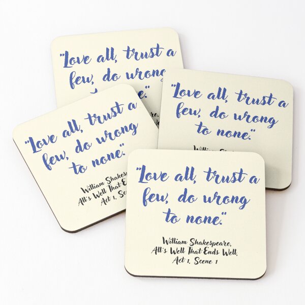 Item preview, Lit Shakespeare Quote from Alls Well That Ends Well designed and sold by CharlottePlaceArt.