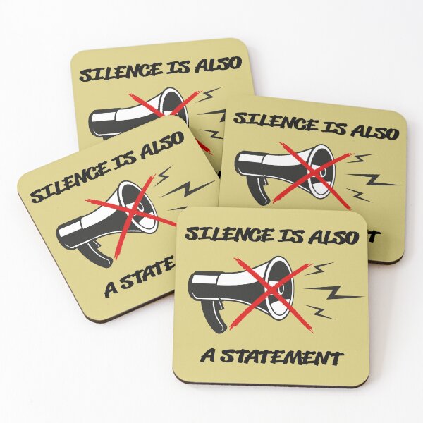 Item preview, Silence is statement designed and sold by Shmidzis.