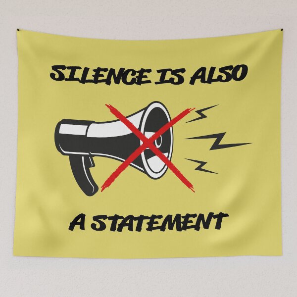 Item preview, Silence is statement designed and sold by Shmidzis.