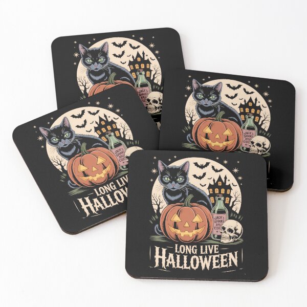 Item preview, Long Live Halloween Pumpkin Black Cat Spooky Vibes designed and sold by Formatage.