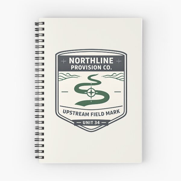 Item preview, Northline Provision Co Upstream Field Mark Badge designed and sold by EimSol.