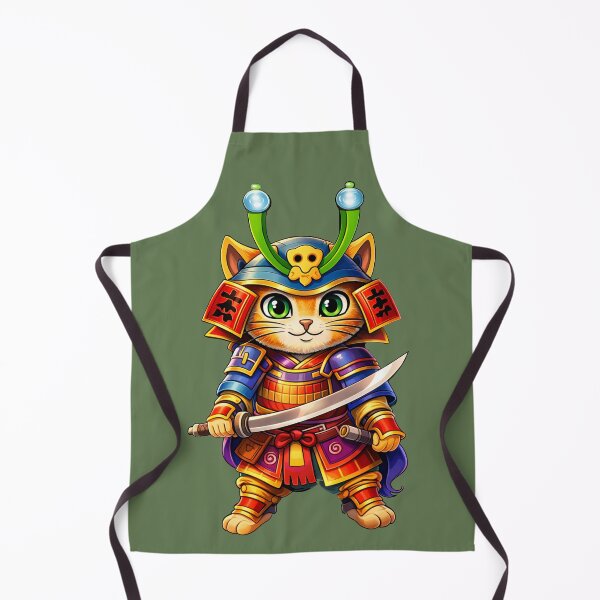 Item preview, Kawaii Samurai Cat. designed and sold by chromyral-creations.