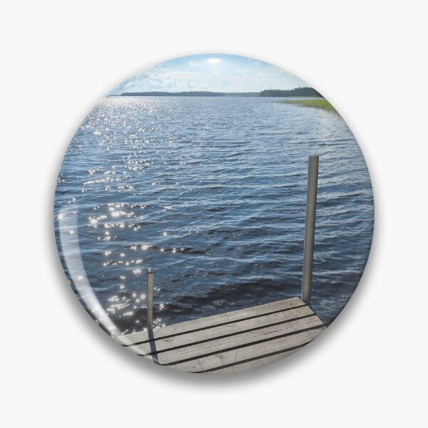 Item preview, On the shore of a beautiful Finnish lake, Finland, Original photography designed and sold by studio838.