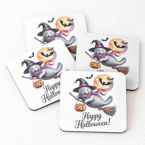 Item preview, Manatee Witch Hat Pumpkin Halloween designed and sold by Formatage.