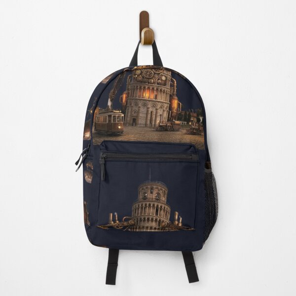 Item preview, Steampunk Pisa: Clockwork Leaning Tower & Airships Art designed and sold by Wild Hare.