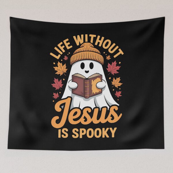 Item preview, Life Without Jesus Is Spooky Christian Ghost Fall Halloween designed and sold by Formatage.