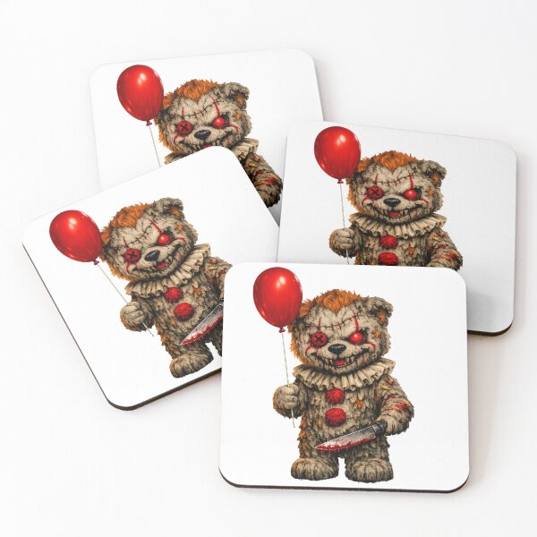 Item preview, Death Bear Clown welcomes you with balloon and bloody knife designed and sold by Gunnar Hermansen.