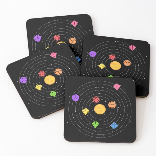 Item preview, Solar System Polyhedral Dice Set Nerdy Tabletop Rpg Gamer designed and sold by afuangvilkas4.