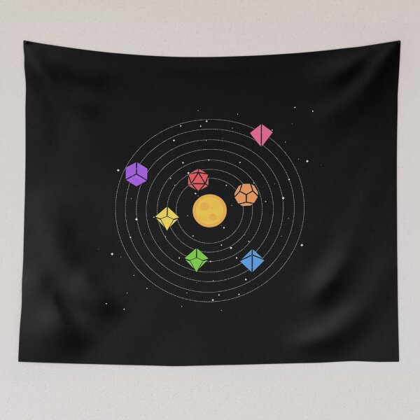 Item preview, Solar System Polyhedral Dice Set Nerdy Tabletop Rpg Gamer designed and sold by afuangvilkas4.