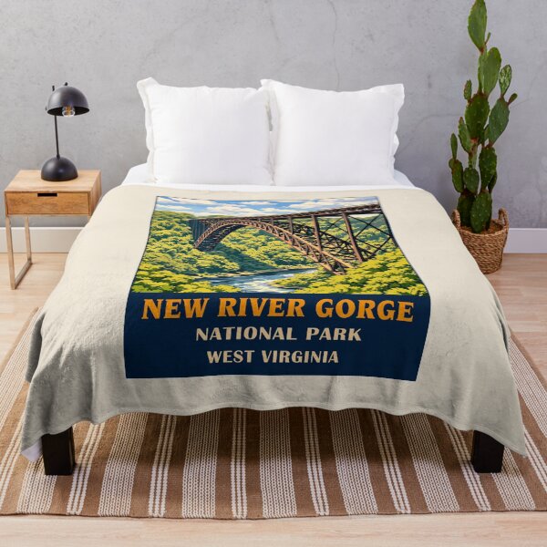 Item preview, New River Gorge National Park Retro Bridge designed and sold by Gideon Emmerich.