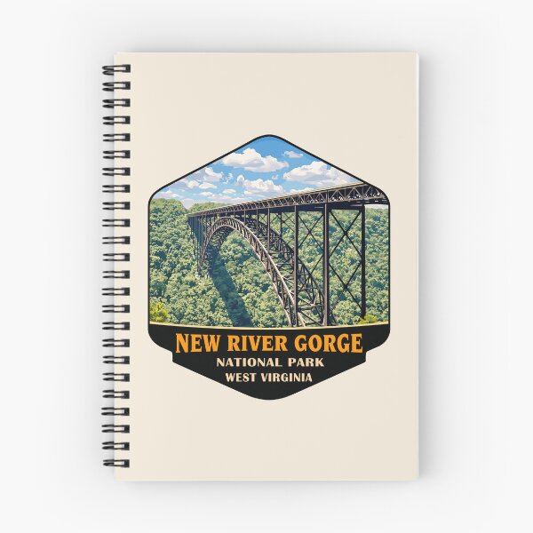 Item preview, New River Gorge National Park Retro Bridge designed and sold by Gideon Emmerich.
