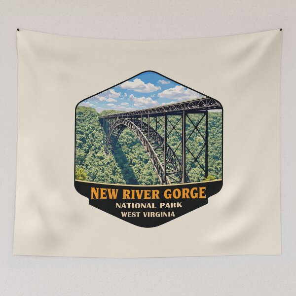 Item preview, New River Gorge National Park Retro Bridge designed and sold by Gideon Emmerich.