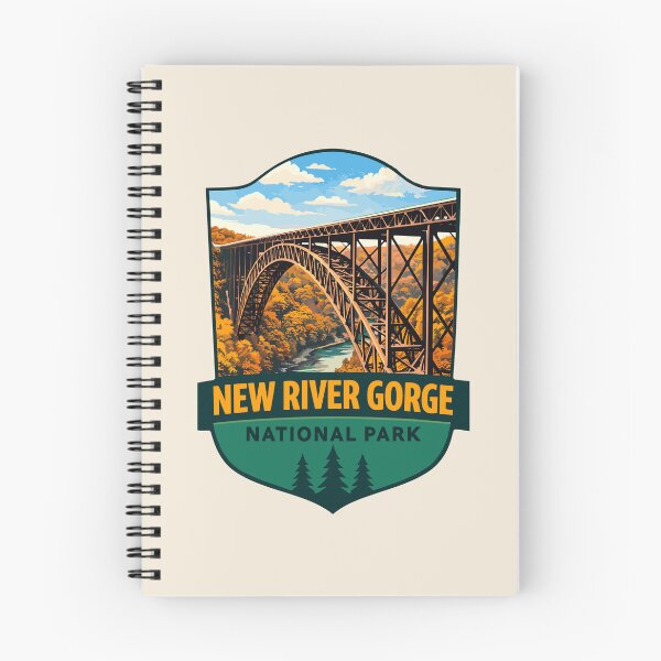 Item preview, New River Gorge National Park Retro Bridge designed and sold by Gideon Emmerich.