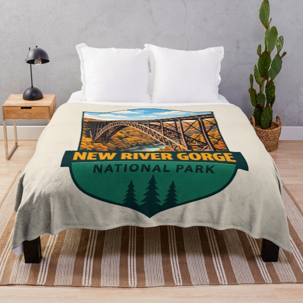 Item preview, New River Gorge National Park Retro Bridge designed and sold by Gideon Emmerich.