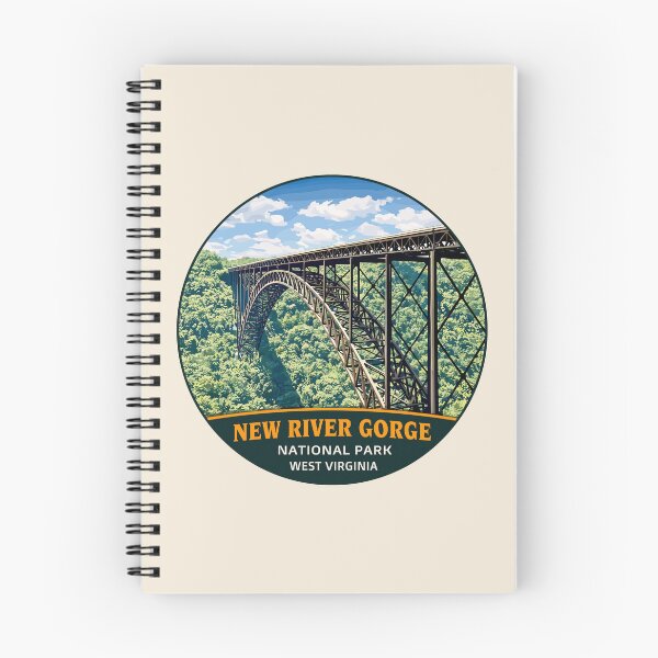 Item preview, New River Gorge National Park Retro Bridge designed and sold by Gideon Emmerich.