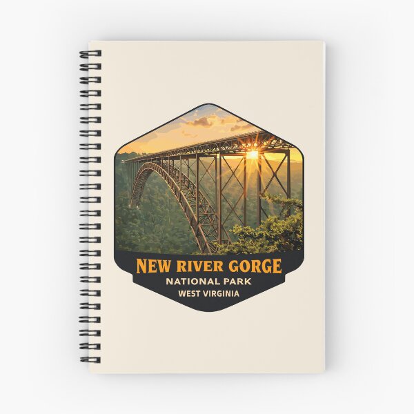 Item preview, New River Gorge National Park Retro Bridge designed and sold by Gideon Emmerich.